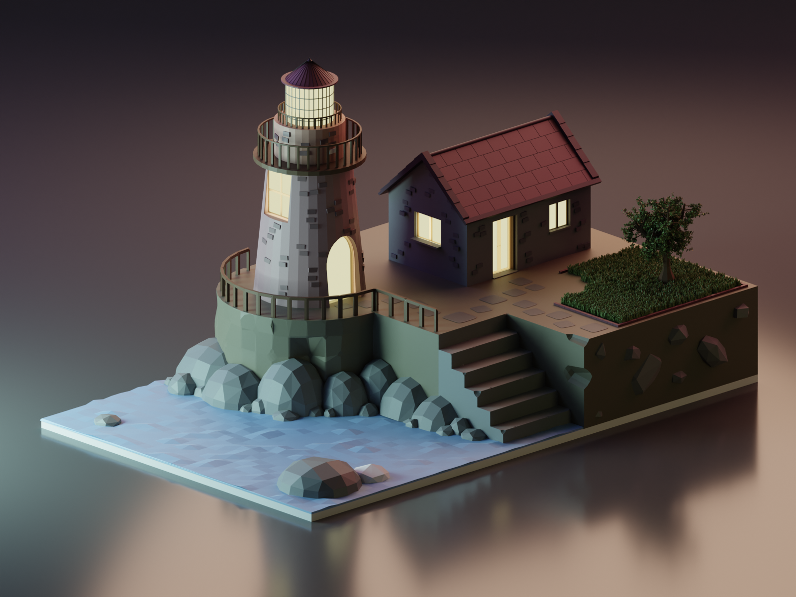 Lowpoly Lighthouse