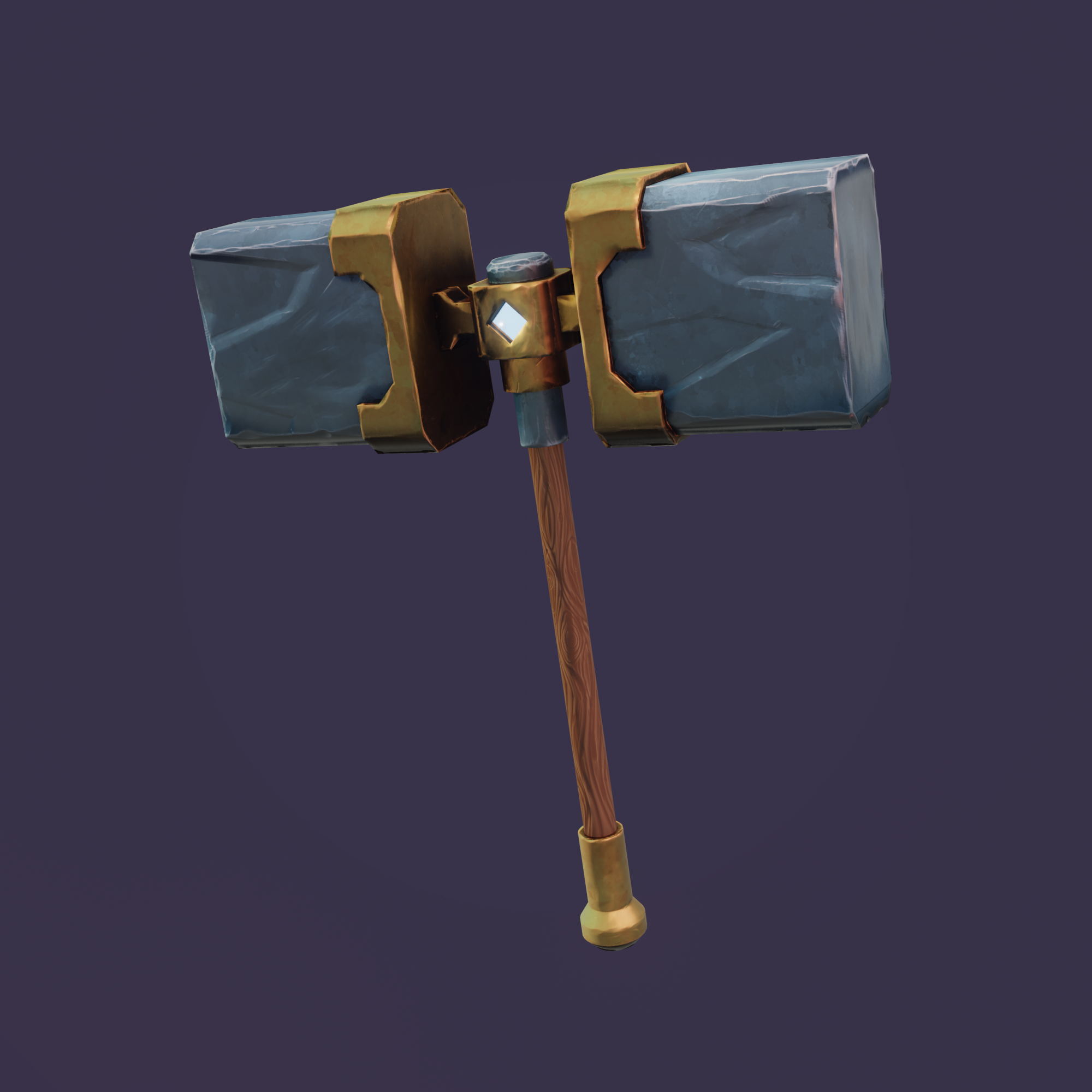 Low Poly Stylized Hammer